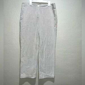 Madison Studio Striped White Pants
